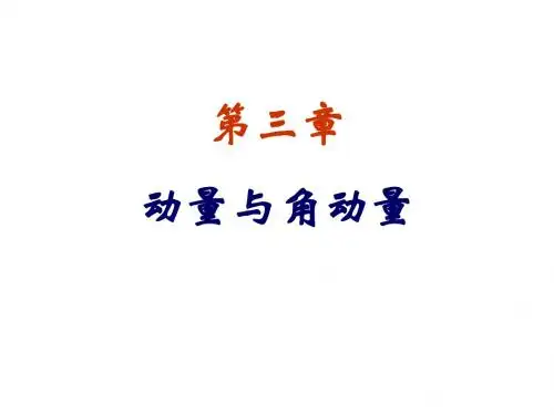 第三章动量与角动量