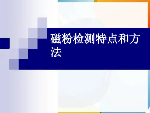 磁粉检测特点和方法