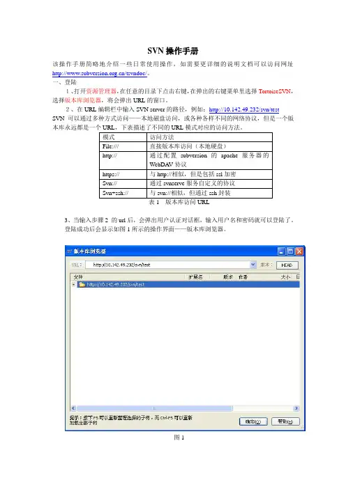svn基本操作手册