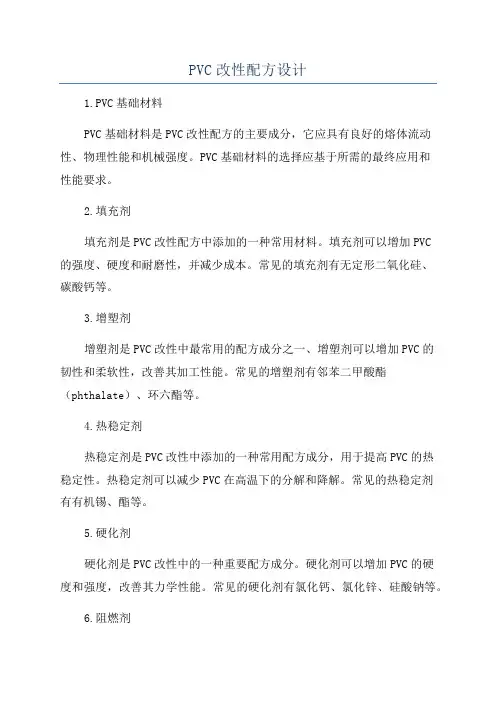 PVC改性配方设计