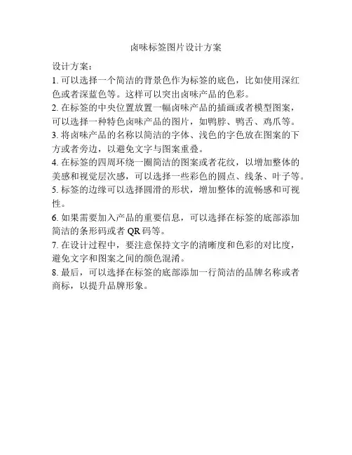 卤味标签图片设计方案