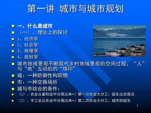 浙江大学《规划原理》教学课件