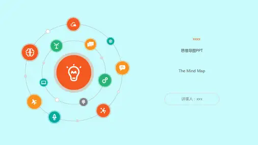 思维导图培训课程PPT模板介绍应用教学课程教育课件头脑风暴 (3)