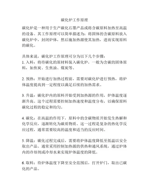碳化炉工作原理