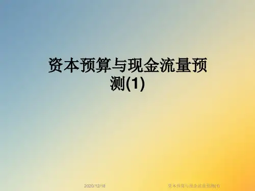 资本预算与现金流量预测(1)
