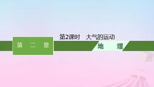 高中地理第一节大气圈与大气运动第2课时大气的运动课件鲁教版必修第一册