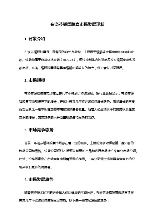2024年布洛芬缓释胶囊市场发展现状