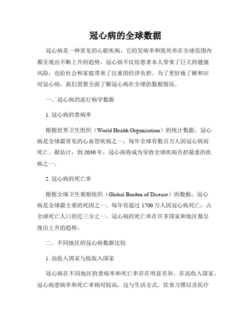 冠心病的全球数据