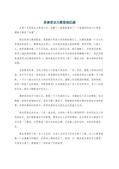 圣索菲亚大教堂观后感