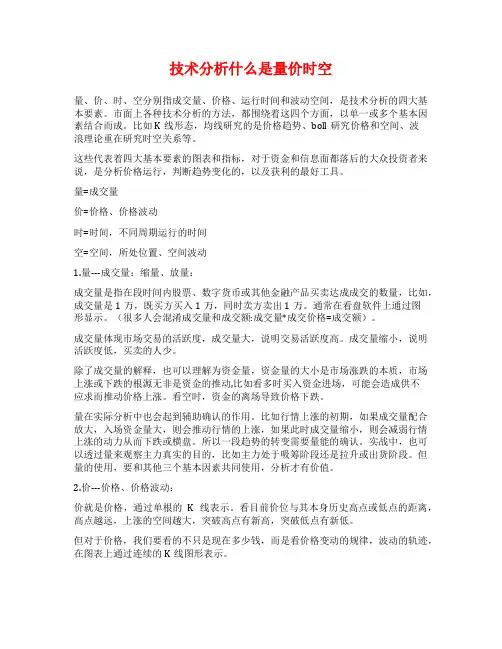 技术分析什么是量价时空