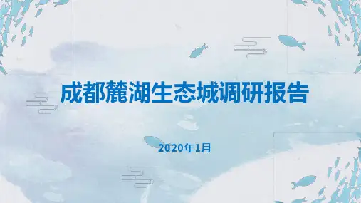 四川成都麓湖生态城案例详解(精品)