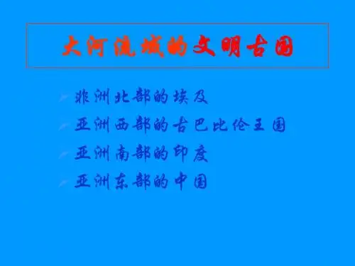 大河流域的文明古国 PPT课件 人教版