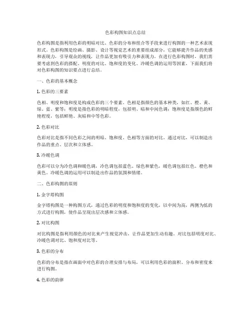 色彩构图知识点总结