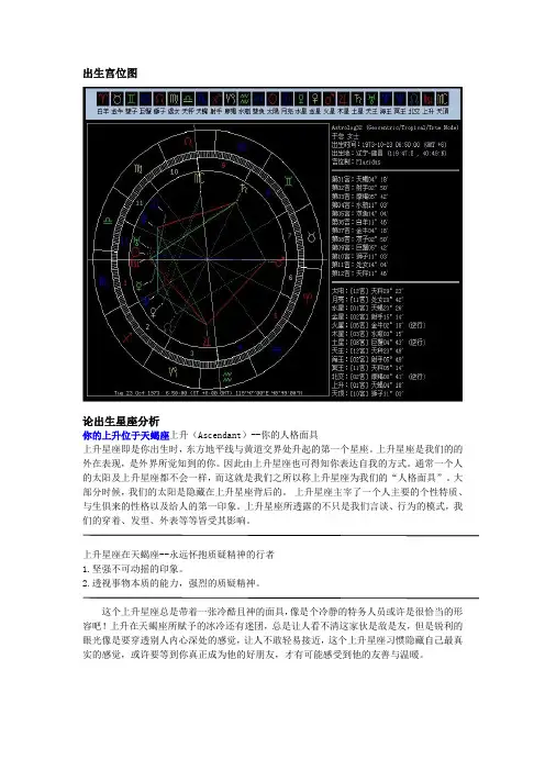 出生宫位图