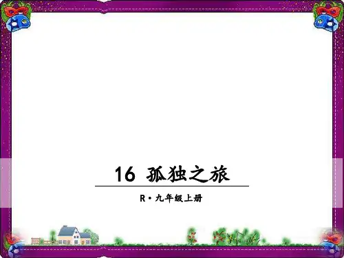 16 孤独之旅 精品课件(大赛一等奖作品) 公开课一等奖课件