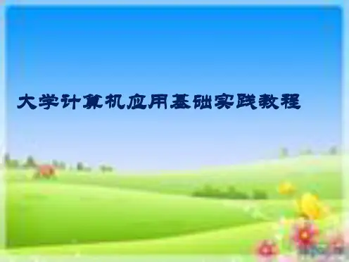 大学计算机应用基础实践教程(共70张PPT)