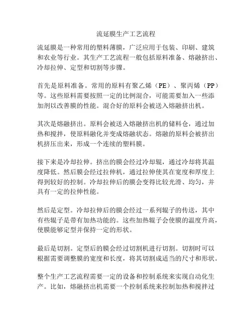 流延膜生产工艺流程