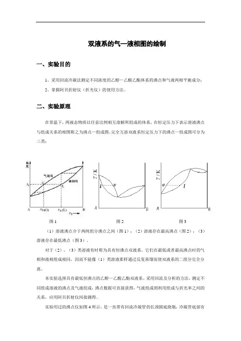 双液系的气—液相图的绘制