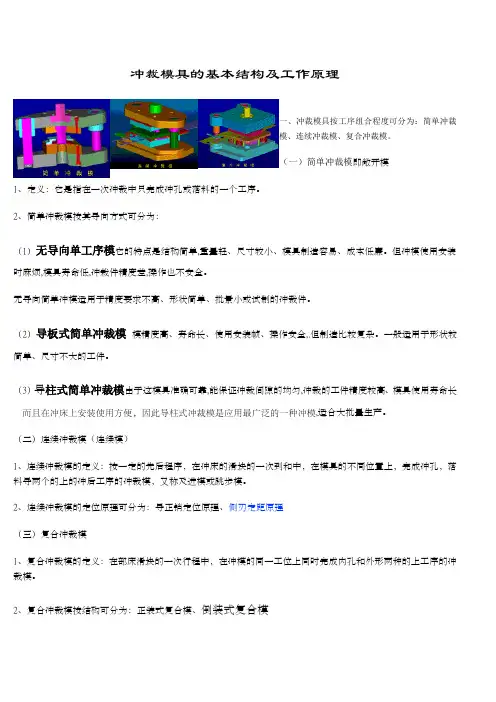 冲压模具的基本结构及工作原理