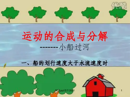 小船过河动画分析ppt精选课件