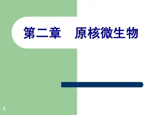 第二章 原核微生物