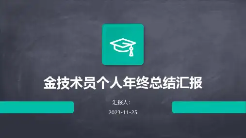 金技术员个人年终总结汇报