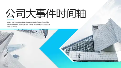 大事件时间轴幻灯片PPT模板