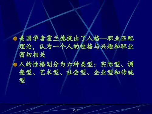 霍兰德职业能力倾向测验