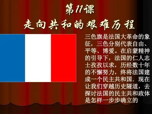 走向共和的艰难历程 PPT课件 11 岳麓版
