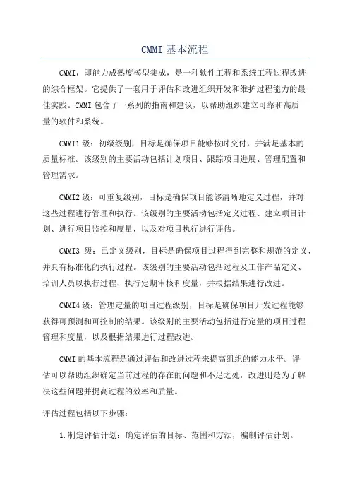 CMMI基本流程