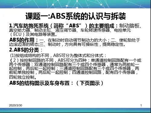 发动机拆装实训 PPT课件