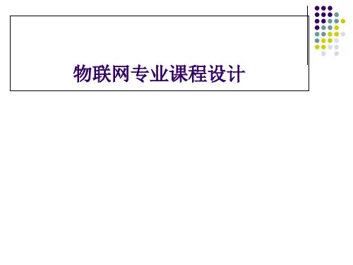 物联网专业课程设计