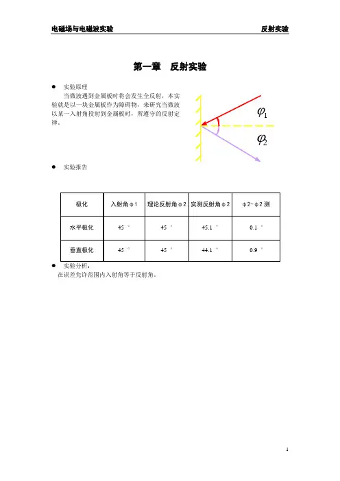 电磁场与电磁波实验报告