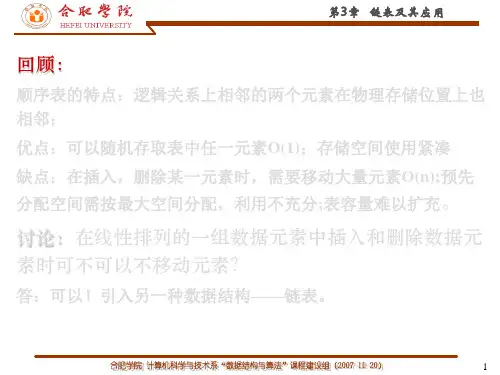 链表及其应用