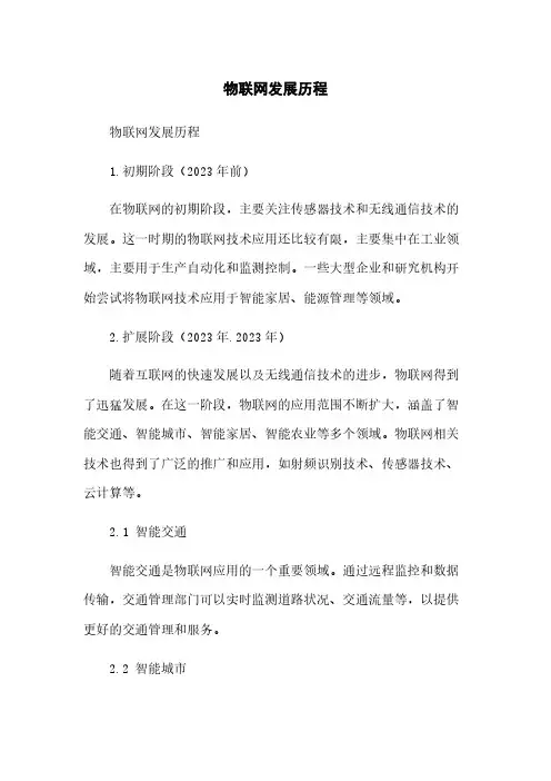 物联网发展历程