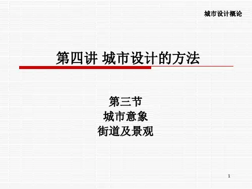 城市设计的方法PPT课件