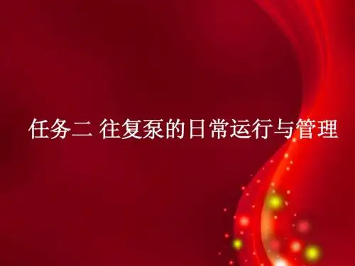 往复泵3