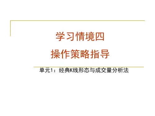 最新文档-经典的k线与成交量分析方法 - PowerPoint Presentation-PPT精品文档