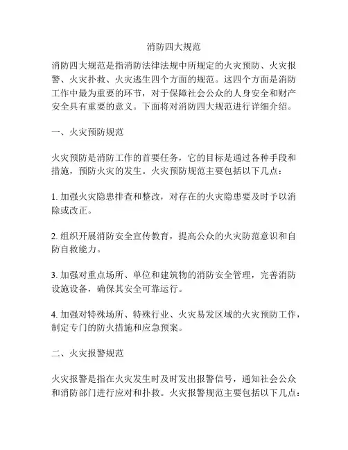 消防四大规范