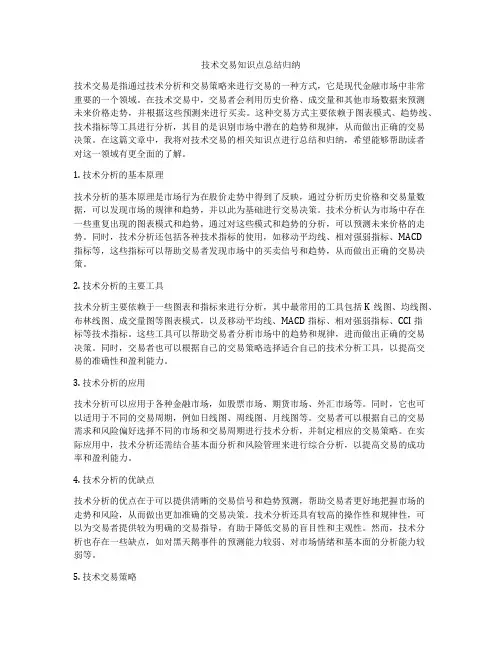 技术交易知识点总结归纳
