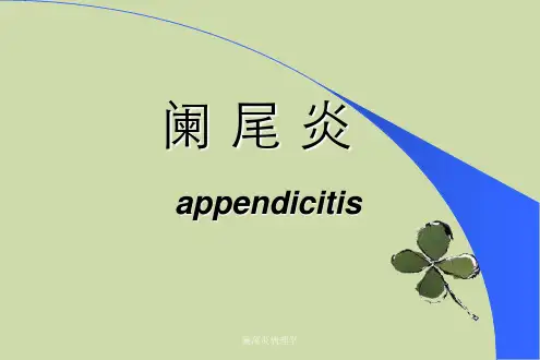 阑尾炎病理学