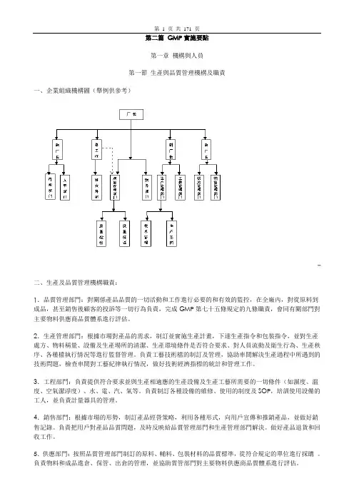 新版完整GMP手册