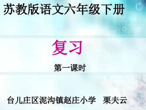 苏教版六年级下册语文课件