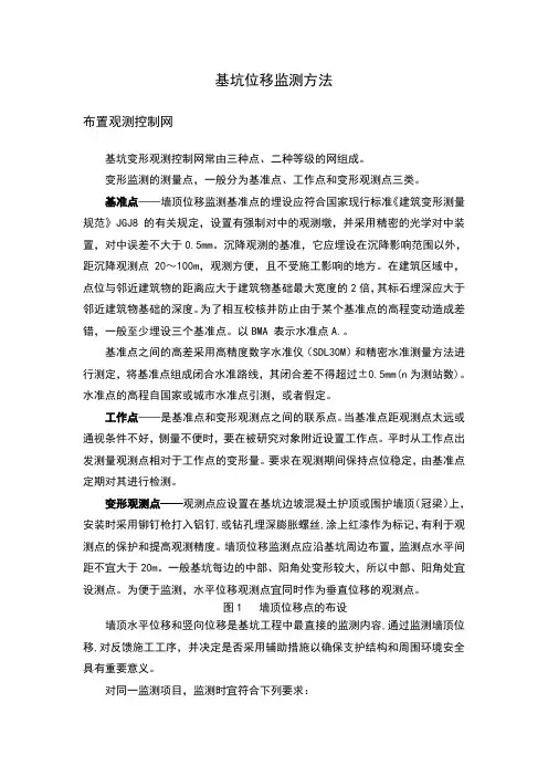 基坑位移测量