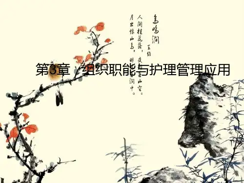 《护理管理学(高职案例版)》第3章：组织职能与护理管理应用 - 副本