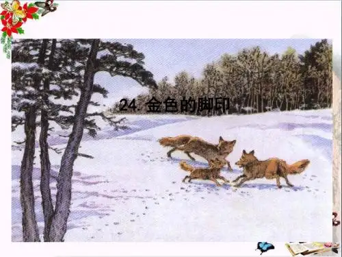 2017六年级语文上册第24金色的脚印课件新人教版