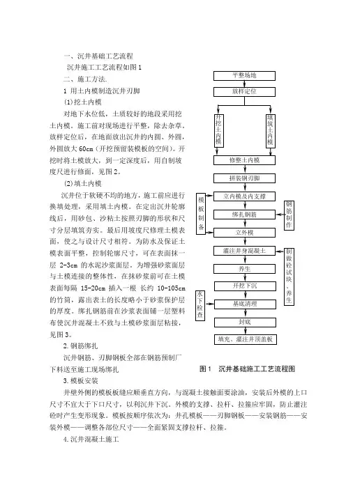 沉井施工方案