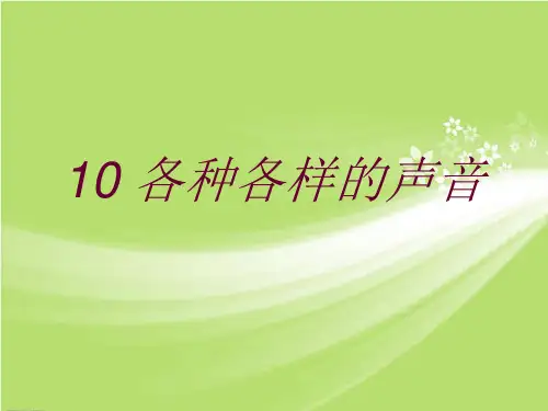 《10 各种各样的声音》课件1