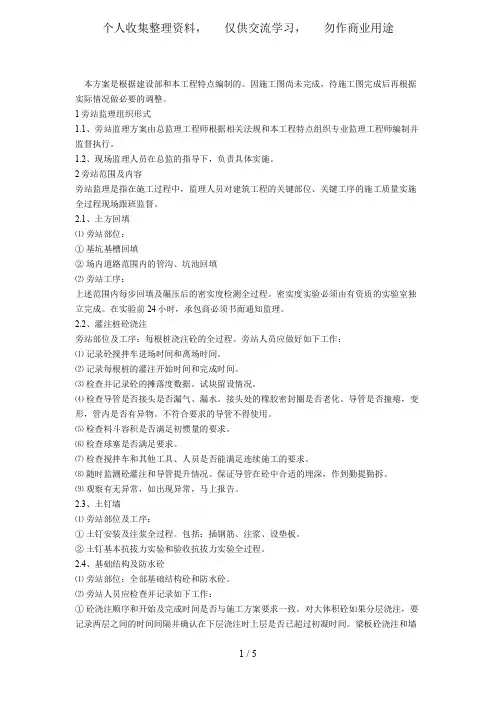 监理旁站