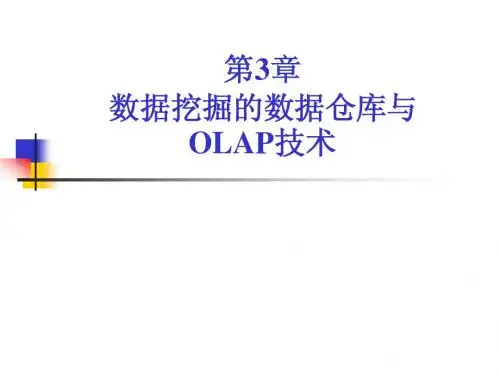 CHAPTER3-数据仓库与OLAP技术